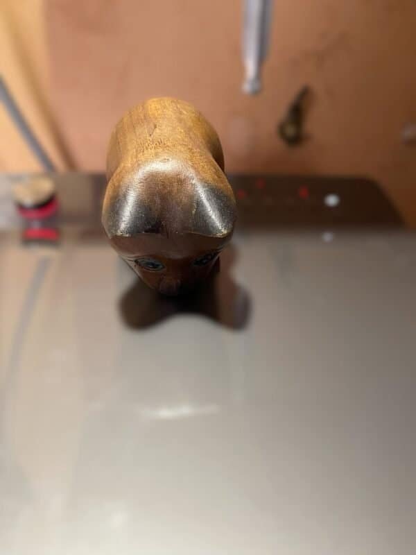 Mantel Wooden Cat Vintage Decor In Very Good Condition - Image 3