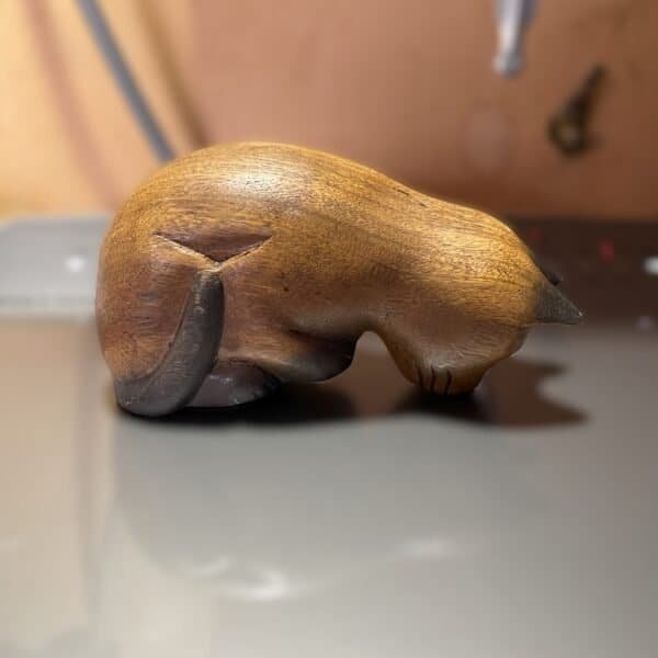 Mantel Wooden Cat Vintage Decor In Very Good Condition