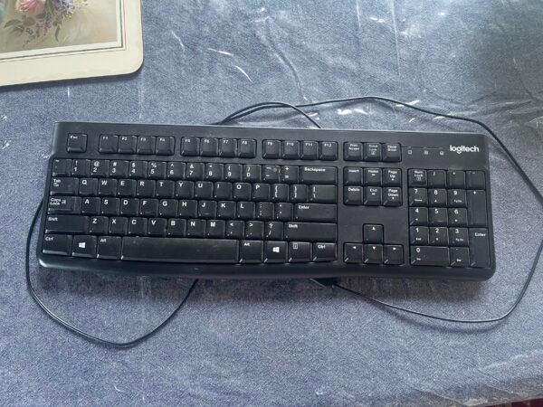 Logitech Keyboard works perfect no issues color is black